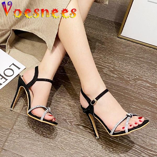 dress shoes concise buckle strap summer women bling rhinestone nightclub thin heels pole dance party sandals, Black
dress shoes concise buckle strap summer women bling rhinestone nightclub thin heels pole dance party sandals, Black