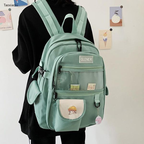 backpack large capacity women bag for school girls 2021 waterproof nylon transparent shoulder teens kawaii ladies
backpack large capacity women bag for school girls 2021 waterproof nylon transparent shoulder teens kawaii ladies