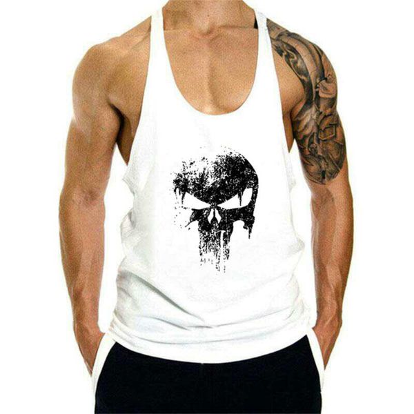 men' tank summe vests gym sleeveless clothing running sport bodybuilding men fitness shirt muscle guys vest, White;black
men' tank summe vests gym sleeveless clothing running sport bodybuilding men fitness shirt muscle guys vest, White;black
