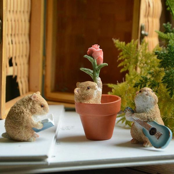 decorative objects & figurines creative cute hamster cartoon doll resin simulation animal small ornaments birthday gift child toy car desk d
decorative objects & figurines creative cute hamster cartoon doll resin simulation animal small ornaments birthday gift child toy car desk d