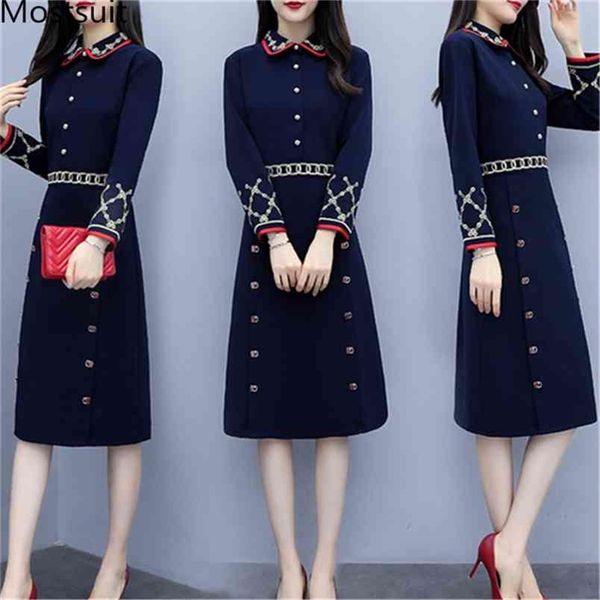 autumn blue elegant embroidered dress women plus size long sleeve ol style vintage party a-line dresses vestidos mujer 210513, Black;gray
autumn blue elegant embroidered dress women plus size long sleeve ol style vintage party a-line dresses vestidos mujer 210513, Black;gray