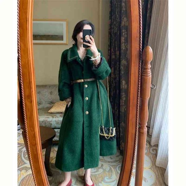 wonder women solid soft long sleeve woolen coats female vintage single breasted outerwears warm outwears 210510, Black
wonder women solid soft long sleeve woolen coats female vintage single breasted outerwears warm outwears 210510, Black