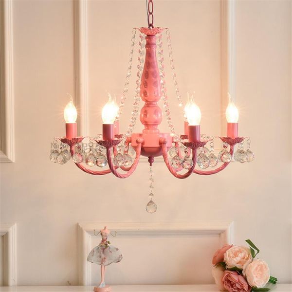 chandeliers nordic pink crystal princess girl room lighting children's living dining home decoration lamp fixture
chandeliers nordic pink crystal princess girl room lighting children's living dining home decoration lamp fixture