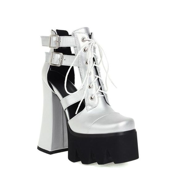 boots summer punk gothic belt buckle platform women sandals lace up beige round toe thick bottom creepers lady shoes plus size, Black
boots summer punk gothic belt buckle platform women sandals lace up beige round toe thick bottom creepers lady shoes plus size, Black