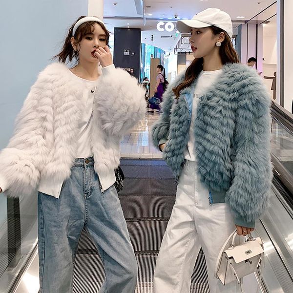 women's fur & faux 2021 luxury fashion winter warm jacket women natural coat loose size female real genuine cloth, Black 
women's fur & faux 2021 luxury fashion winter warm jacket women natural coat loose size female real genuine cloth, Black