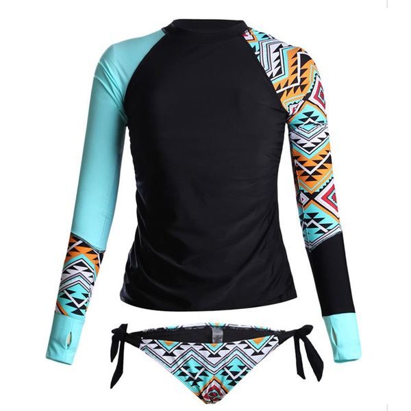 one-piece suits two piece split swimsuit bikini sets long sleeve surfing rash guard women round neck two-piece print swimwear upf50+
one-piece suits two piece split swimsuit bikini sets long sleeve surfing rash guard women round neck two-piece print swimwear upf50+