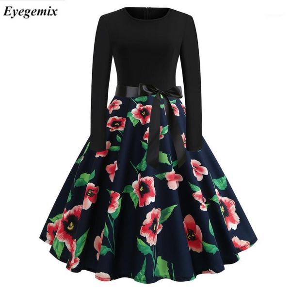 casual dresses floral print vintage dress spring autumn women winter elegant party 2021 long sleeve midi plus size, Black;gray
casual dresses floral print vintage dress spring autumn women winter elegant party 2021 long sleeve midi plus size, Black;gray