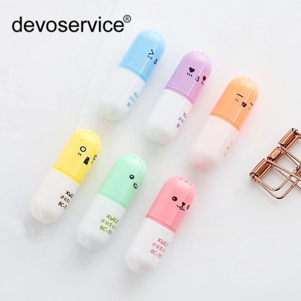 highlighters 6 pcs/set color pills highlighter cartoon kawaii marker pen christmas student stationery gifts school office supplies, Black;red
highlighters 6 pcs/set color pills highlighter cartoon kawaii marker pen christmas student stationery gifts school office supplies, Black;red