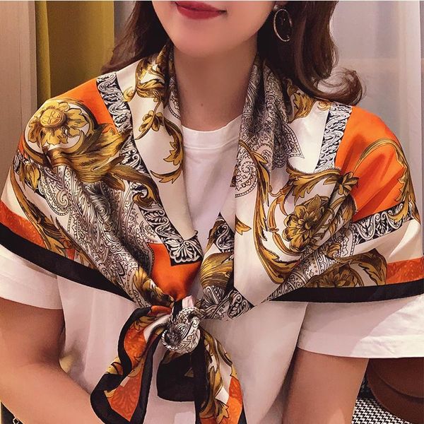 scarves female 90x90cm neckerchief 2021 high-grade satin silk scarf kerchief summer sunscreen print shawl fashion headcloth bandana, Blue;gray
scarves female 90x90cm neckerchief 2021 high-grade satin silk scarf kerchief summer sunscreen print shawl fashion headcloth bandana, Blue;gray