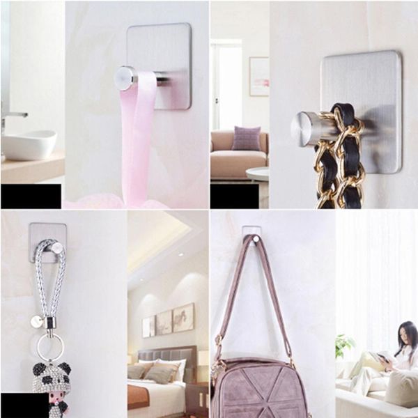 hangers & racks stainless steel sticky wall hook adhesive door hanger hat coat towel key durable and rustproof
hangers & racks stainless steel sticky wall hook adhesive door hanger hat coat towel key durable and rustproof