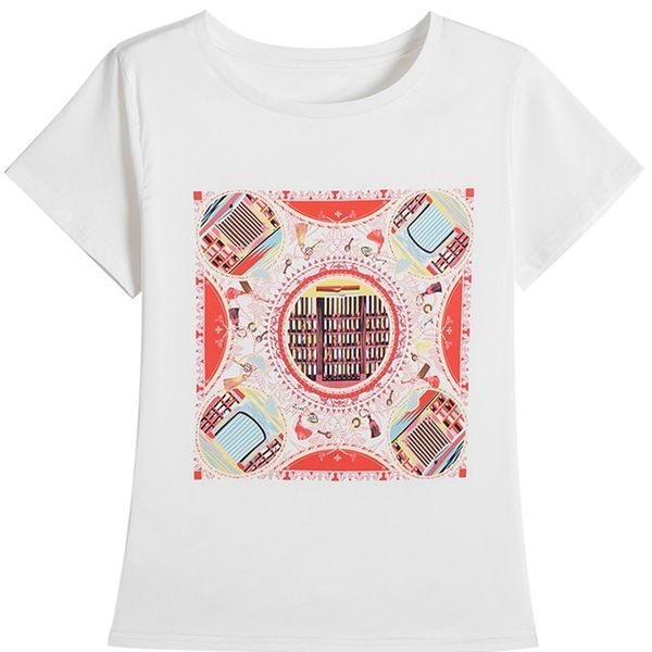 summer women o-neck print patchwork satin shirt fashion t-shirts loose short sleeve white tshirts large size 210507
summer women o-neck print patchwork satin shirt fashion t-shirts loose short sleeve white tshirts large size 210507