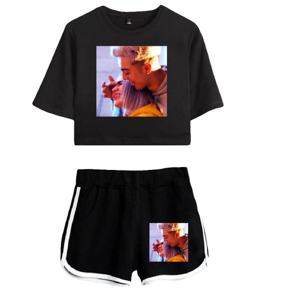 women's tracksuits 2021 naim darrechi print summer women/girl sets +shorts elastic waist kawaii youthful vitality suits two piece, Gray
women's tracksuits 2021 naim darrechi print summer women/girl sets +shorts elastic waist kawaii youthful vitality suits two piece, Gray
