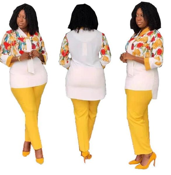 ethnic clothing l-3xl plus size office lady suit two piece set women outfits 2 shirts and pencil pants flower print tracksuit, Red
ethnic clothing l-3xl plus size office lady suit two piece set women outfits 2 shirts and pencil pants flower print tracksuit, Red