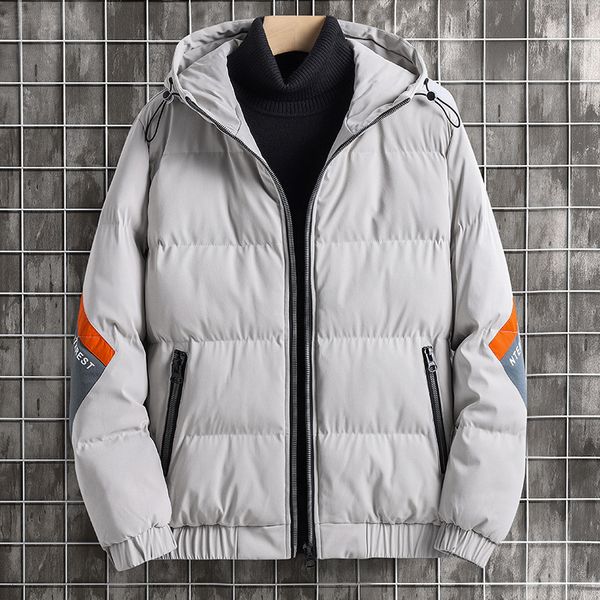 autumn and winter fashion brand cotton padded jacket men's trend stitching coat youth hooded thickened down, Black
autumn and winter fashion brand cotton padded jacket men's trend stitching coat youth hooded thickened down, Black