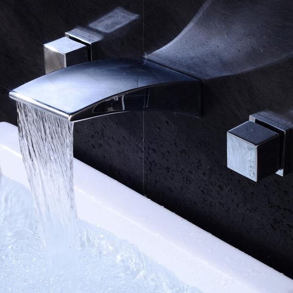 bathroom sink faucets wall mount basin faucet double handle finish washing mixers waterfall spout lt-401 v4n3
bathroom sink faucets wall mount basin faucet double handle finish washing mixers waterfall spout lt-401 v4n3