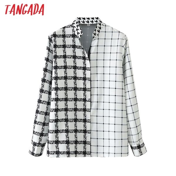 women plaid print patchwork blouse long sleeve chic female lady shirt blusas femininas da46 210416, White
women plaid print patchwork blouse long sleeve chic female lady shirt blusas femininas da46 210416, White