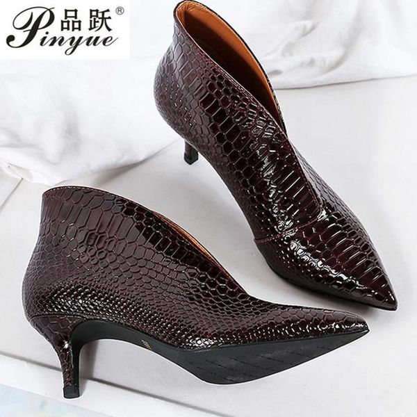 boots pointed toe v mouth stilettos single shoes small big size thin high heel women snake patent leather pumps, Black
boots pointed toe v mouth stilettos single shoes small big size thin high heel women snake patent leather pumps, Black