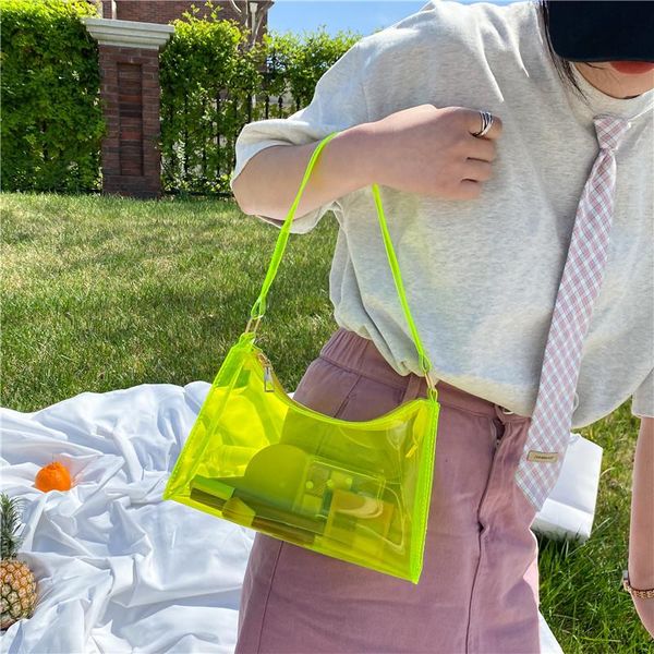 evening bags 2021 summer pvc fashion handbags women transparent shoulder bag trend fluorescent yellow handbag clear small zipper purse
evening bags 2021 summer pvc fashion handbags women transparent shoulder bag trend fluorescent yellow handbag clear small zipper purse