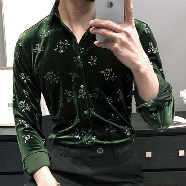 men's casual shirts flannel fashion print clothing winter stylish party dress long sleeves mens flower shirt baroque velvet, White;black
men's casual shirts flannel fashion print clothing winter stylish party dress long sleeves mens flower shirt baroque velvet, White;black