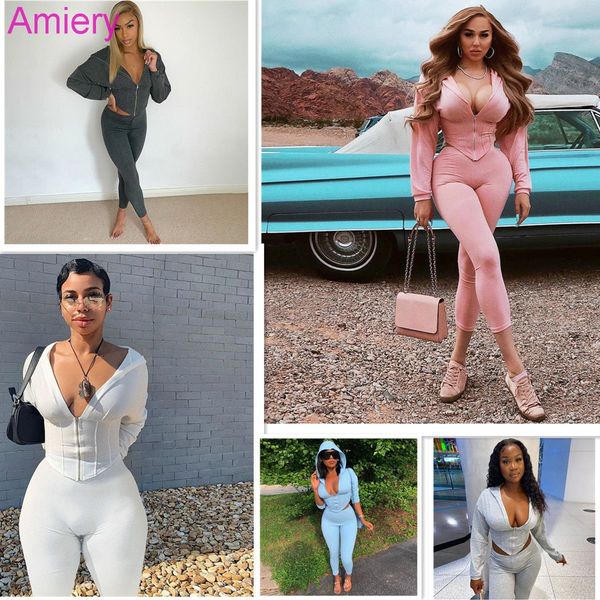 women sports tracksuits solid color zipper long sleeve hooded pencil pants two piece leisure sportswear fashion autumn joggers street cloth, Gray
women sports tracksuits solid color zipper long sleeve hooded pencil pants two piece leisure sportswear fashion autumn joggers street cloth, Gray