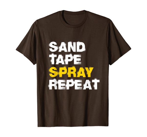 Sand Tape Spray Repeat T-Shirt, Mainly pictures