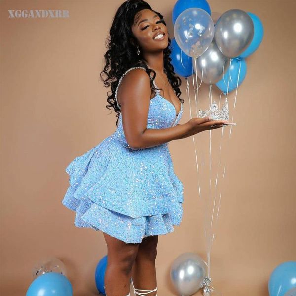 party dresses sparkling above knee prom dress 2022 sequin sequined mini sleeveless sweet 15 16 birthday or custom made, White;black
party dresses sparkling above knee prom dress 2022 sequin sequined mini sleeveless sweet 15 16 birthday or custom made, White;black