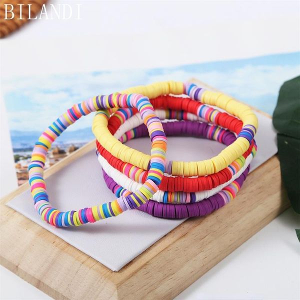 link, chain bilandi modern jewelry colorful disc bracelet 2021 summer bohemia style elastic stretch for girl lady gifts, Black
link, chain bilandi modern jewelry colorful disc bracelet 2021 summer bohemia style elastic stretch for girl lady gifts, Black