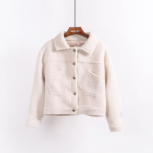 women faux lambswool teddy jacket pocket winter warm autumn outerwear white khaki button c0042 210514, Black;brown
women faux lambswool teddy jacket pocket winter warm autumn outerwear white khaki button c0042 210514, Black;brown