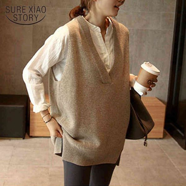 arrivals v-neck pullover women knitted oversize sweater vest autumn winter sleeveless warm sweaters 12230 210415, White;black
arrivals v-neck pullover women knitted oversize sweater vest autumn winter sleeveless warm sweaters 12230 210415, White;black