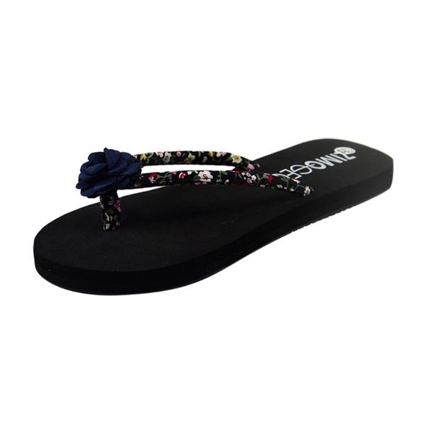 ladies fashion floral wedges non-slip flat heel flip flops beach sandals and women's flip-flops, Black
ladies fashion floral wedges non-slip flat heel flip flops beach sandals and women's flip-flops, Black