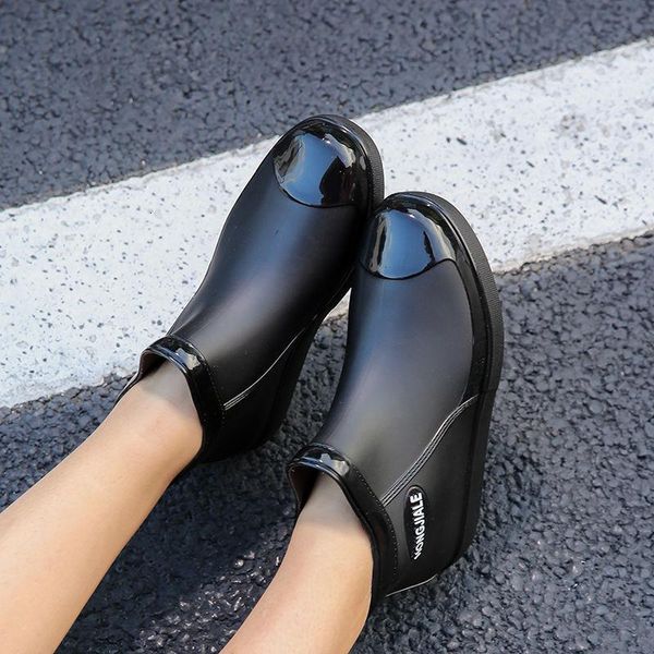 boots women's ankle rain spring and autumn ladies shallow mouth rubber pvc non-slip waterproof fashion shoes dk2f, Black
boots women's ankle rain spring and autumn ladies shallow mouth rubber pvc non-slip waterproof fashion shoes dk2f, Black