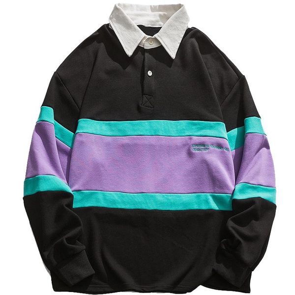 men's hoodies & sweatshirts 2021 striped patchwork men fashion casual anime pullovers loose retro jumper harajuku hip hop streetwear, Black
men's hoodies & sweatshirts 2021 striped patchwork men fashion casual anime pullovers loose retro jumper harajuku hip hop streetwear, Black