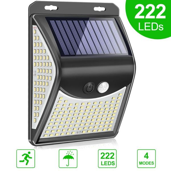 solar lamps 222 led light outdoor 4 modes lamp with motion sensor waterproof sunlight steet for garden
solar lamps 222 led light outdoor 4 modes lamp with motion sensor waterproof sunlight steet for garden