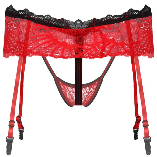 mens lingerie lace skirted thongs panties g-string sissy underwear hollow outbowknot crotchless t-back adjustable garter belt, Black;white
mens lingerie lace skirted thongs panties g-string sissy underwear hollow outbowknot crotchless t-back adjustable garter belt, Black;white