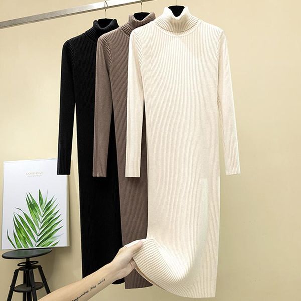 casual dresses turtleneck knitted women solid long-sleeved elastic knee-length all match female clothing quality, Black;gray
casual dresses turtleneck knitted women solid long-sleeved elastic knee-length all match female clothing quality, Black;gray