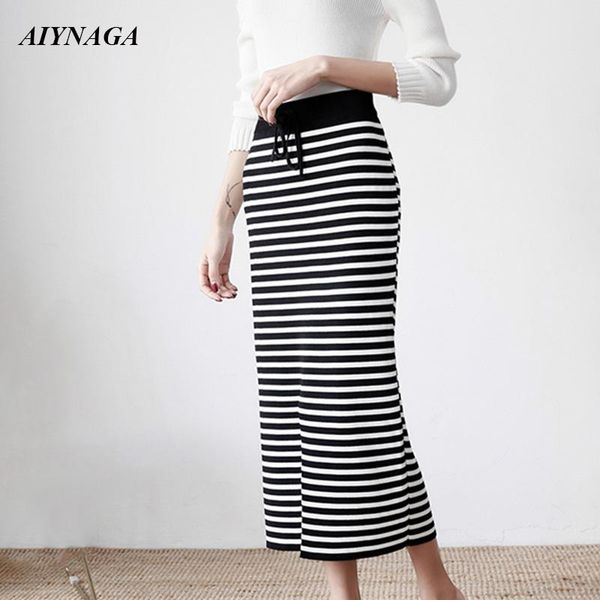 skirts aiyanga 2021 slim knitted women stripe skirt female autumn knitting package hip split elastic waist black
skirts aiyanga 2021 slim knitted women stripe skirt female autumn knitting package hip split elastic waist black