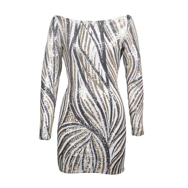casual dresses 2021 european style women dress off-the shoulder backless long sleeve package hip slash neck sequin female, Black;gray
casual dresses 2021 european style women dress off-the shoulder backless long sleeve package hip slash neck sequin female, Black;gray