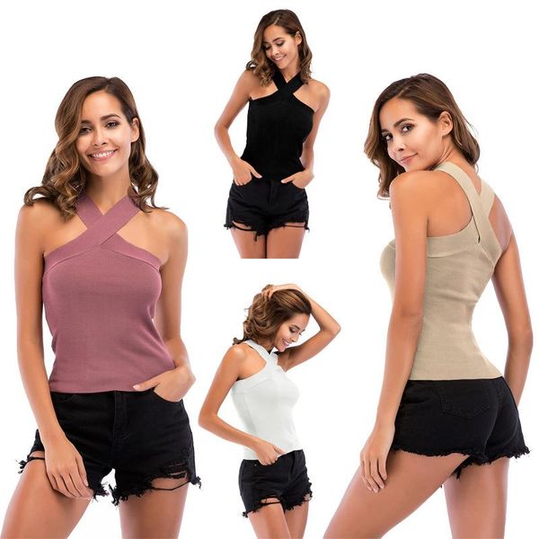 women's tanks & camis cross v-neck knitted tank womens camisole female sleeveless t-shirts fitness vest for ladies summer crochet t, White
women's tanks & camis cross v-neck knitted tank womens camisole female sleeveless t-shirts fitness vest for ladies summer crochet t, White