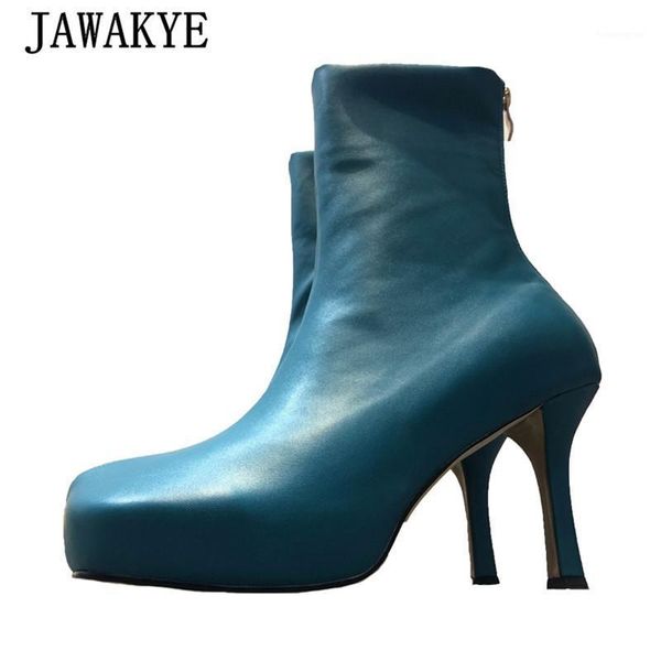 boots fashion hide platform women 2021 autumn winter square toe high heel slim runway shoes back zip stretch ankle1, Black
boots fashion hide platform women 2021 autumn winter square toe high heel slim runway shoes back zip stretch ankle1, Black