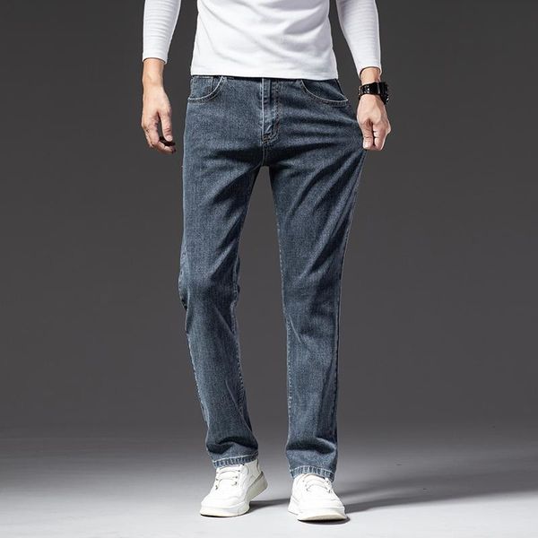 men's jeans 2021 autumn brand fit straight stretch denim classic embroidered youth mid-high waist plus size 42 44 46, Blue
men's jeans 2021 autumn brand fit straight stretch denim classic embroidered youth mid-high waist plus size 42 44 46, Blue