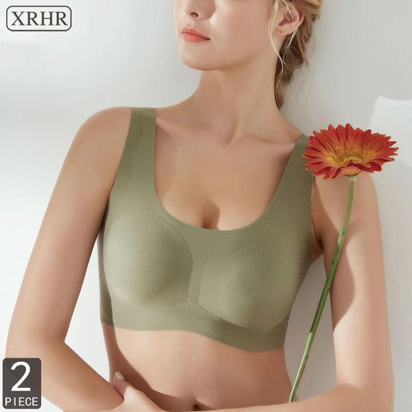 bras 2 pcs seamless bra for women wire brassieres push up underwear soft comfortable sports women's girls, Red;black
bras 2 pcs seamless bra for women wire brassieres push up underwear soft comfortable sports women's girls, Red;black