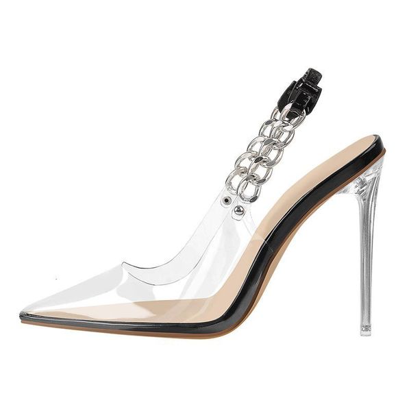 sandals richealnana pointed toe transparent pvc slingback high heels buckle strap metal clear thin heeled woman modern shoes 0vqb, Black
sandals richealnana pointed toe transparent pvc slingback high heels buckle strap metal clear thin heeled woman modern shoes 0vqb, Black