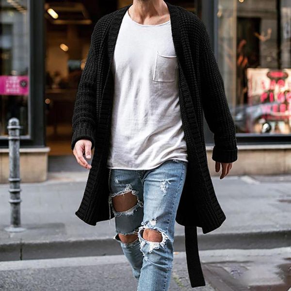 men's sweaters autumn fashion knitted long outerwear men casual sleeve solid colour cardigan 2022 spring o-neck coat streetwear, White;black
men's sweaters autumn fashion knitted long outerwear men casual sleeve solid colour cardigan 2022 spring o-neck coat streetwear, White;black