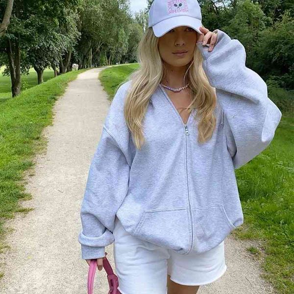 women's hoodies & sweatshirts simple cotton zip up oversized female casual girl winter coat streetwear superior clothes for teenagers q, Black
women's hoodies & sweatshirts simple cotton zip up oversized female casual girl winter coat streetwear superior clothes for teenagers q, Black