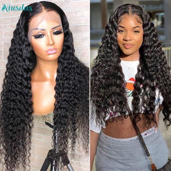 lace wigs brazilian deep wave frontal wig 13*4*1 t part human hair niusdas for women 150% density, Black;brown
lace wigs brazilian deep wave frontal wig 13*4*1 t part human hair niusdas for women 150% density, Black;brown