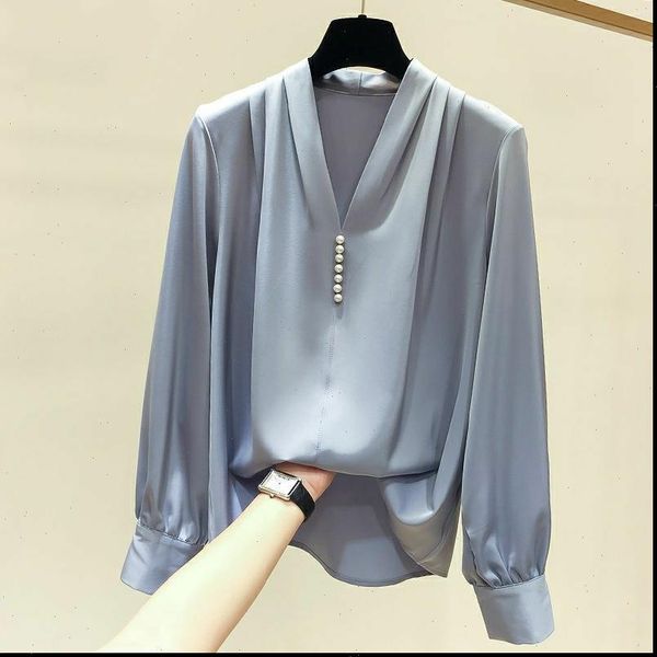 spring autumn style chiffon women shirts rivet beads long sleeve solid color korean elegant dd9057, White
spring autumn style chiffon women shirts rivet beads long sleeve solid color korean elegant dd9057, White