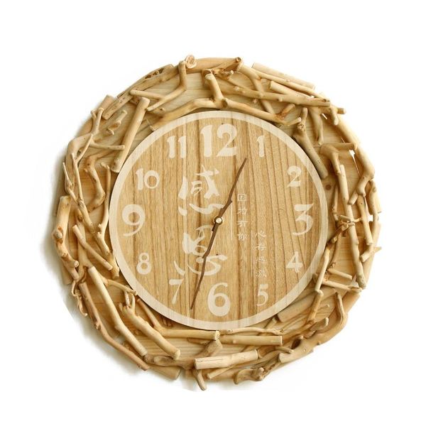 wall clocks solid wood silent round clock, bedroom el modern simple, creative and personalized clock
wall clocks solid wood silent round clock, bedroom el modern simple, creative and personalized clock