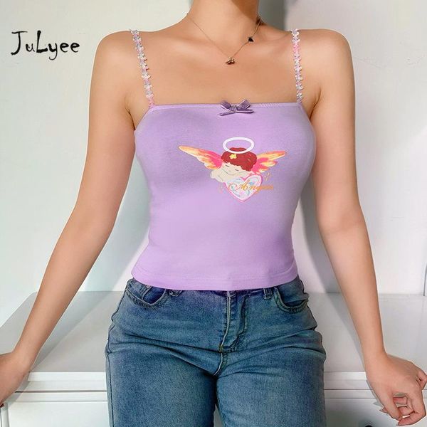 women's tanks & camis julyee women print solid slash-neck sleeveless backless summer slim streetwear, White
women's tanks & camis julyee women print solid slash-neck sleeveless backless summer slim streetwear, White