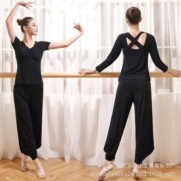 dance training female new body yoga latin suit black modal slim dancing suit, Gray
dance training female new body yoga latin suit black modal slim dancing suit, Gray