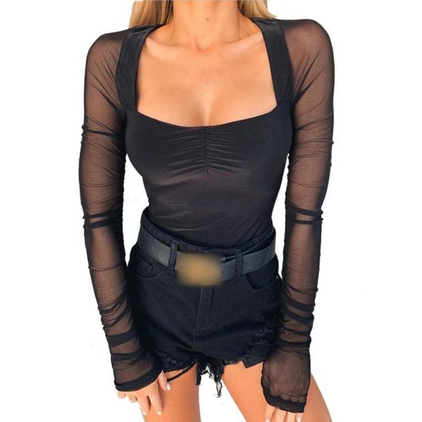 women's jumpsuits & rompers womens mesh transparent long sleeve bodysuit casual solid party club for women black short jumpsuit 2021, Black;white
women's jumpsuits & rompers womens mesh transparent long sleeve bodysuit casual solid party club for women black short jumpsuit 2021, Black;white
